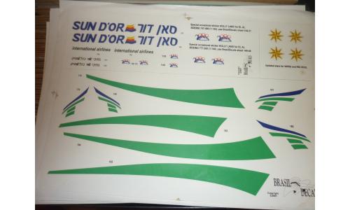 Decalque Avi�o Sundor Varig